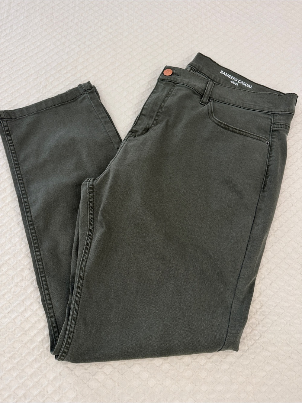 Mugsy Rangers Casual Men's Chinos in Olive Green